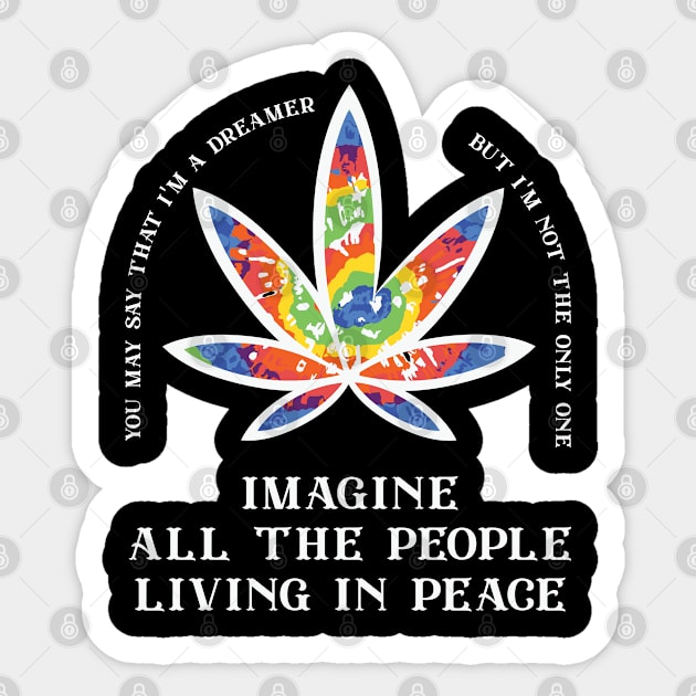 Imagine Flowers Love Hippie People Sticker by ssflower